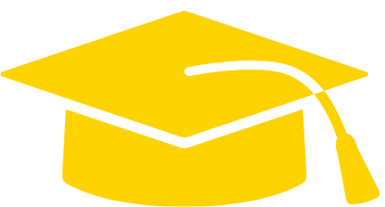 yellow grad hat