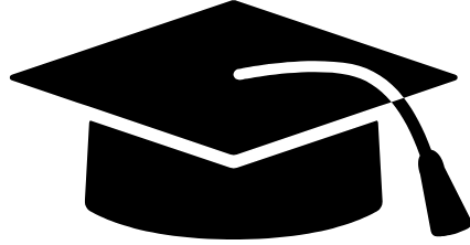 black grad hat