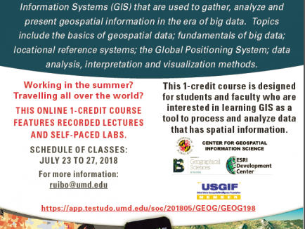 GEOG 198A Online Summer Course-Introduction to GIS in the Era of Big Data