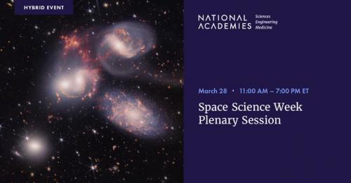 Space Science Week Plenary session