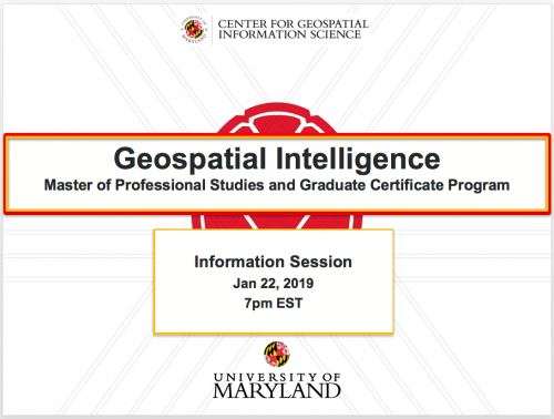 Geospatial Intelligence