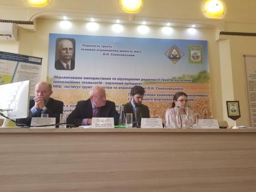 Panel discussion at the Institute of Soil Science, Kharkiv, Ukraine