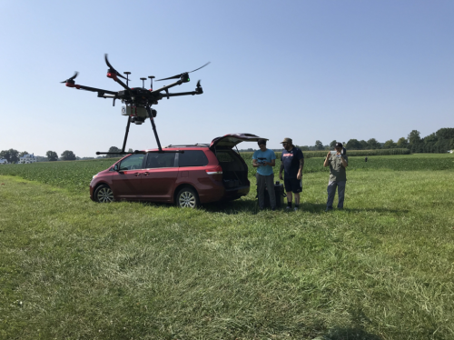 UMD team flying the UAV