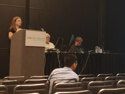 Joanne Hall presents at AGU