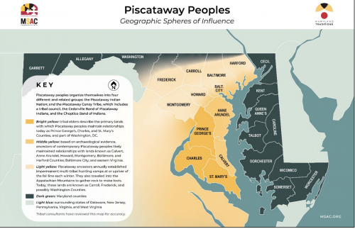 Map of Piscataway Land