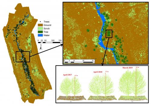 Dr. Jonathan Resop Publishes Article on Quantifying Riverscape Vegetation Change with Drone Laser Scanning