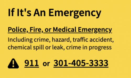 emergency numbers