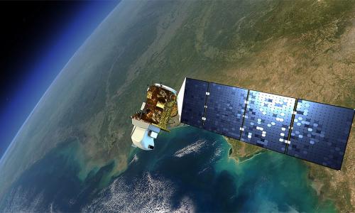Land satellite image
