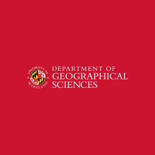 GEOG logo with the UMD globe and the words "Department of Geographical Sciences"