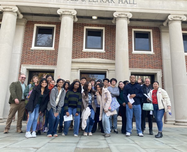 Group photo in front of LeFrak