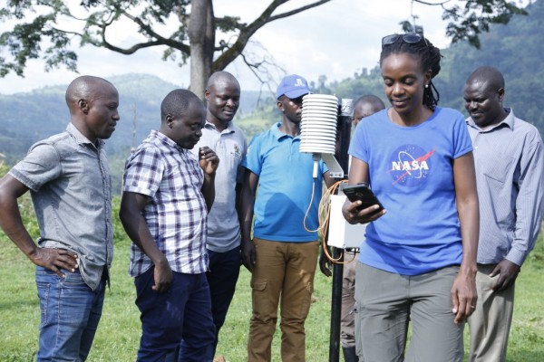 Catherine Nakalembe, the NASA Harvest Africa program director, leads efforts to map crop conditions and build early warning systems for weather events. Photo by: © Catherine Nakalembe