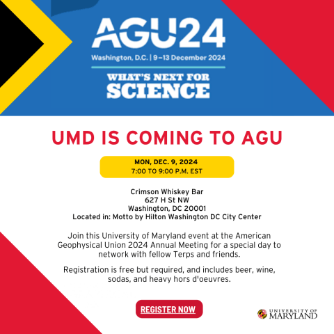 UMD is Coming To AGU 2024