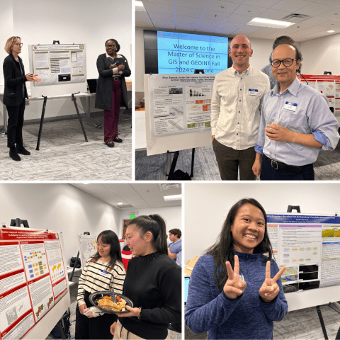 Collage of faculty and students at the Fall Capstone 2024