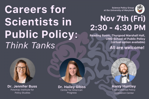 Career for Scientists in Public Policy: Think Tanks