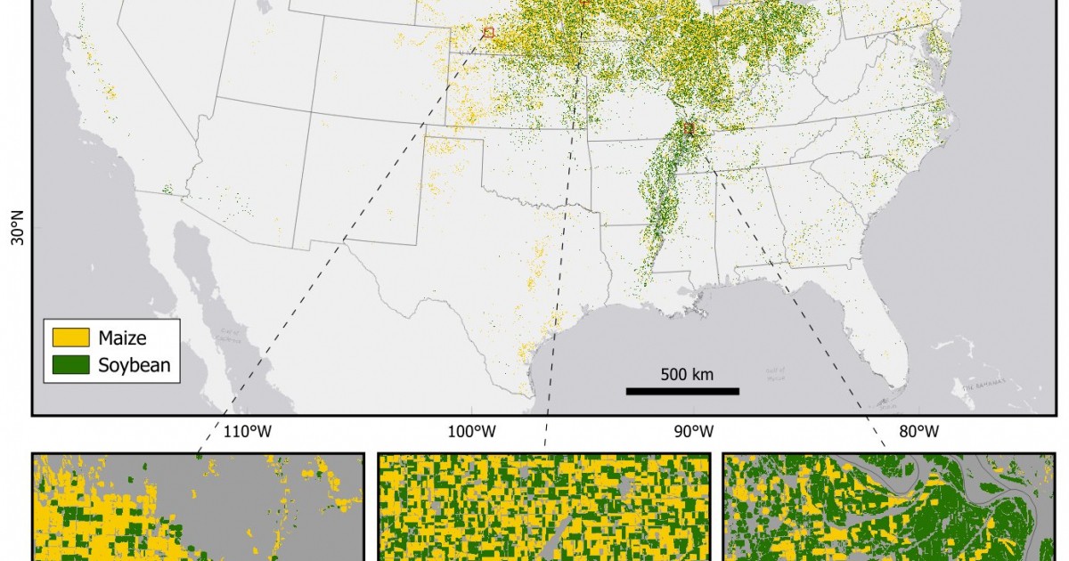 New High-Resolution Maps Reveal Greater Details of Crop Fields Across ...